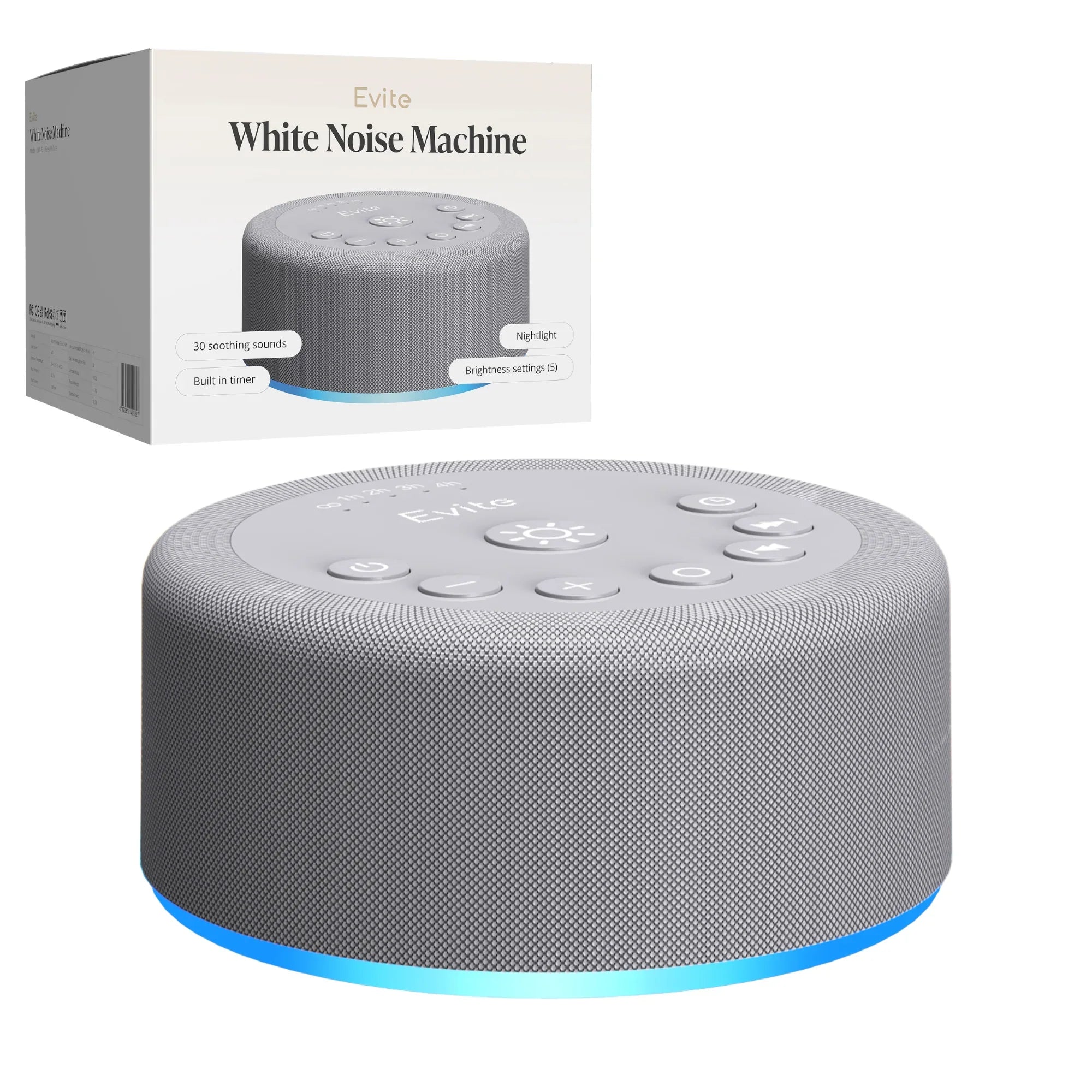 Evite White Noise Machine - Grijs