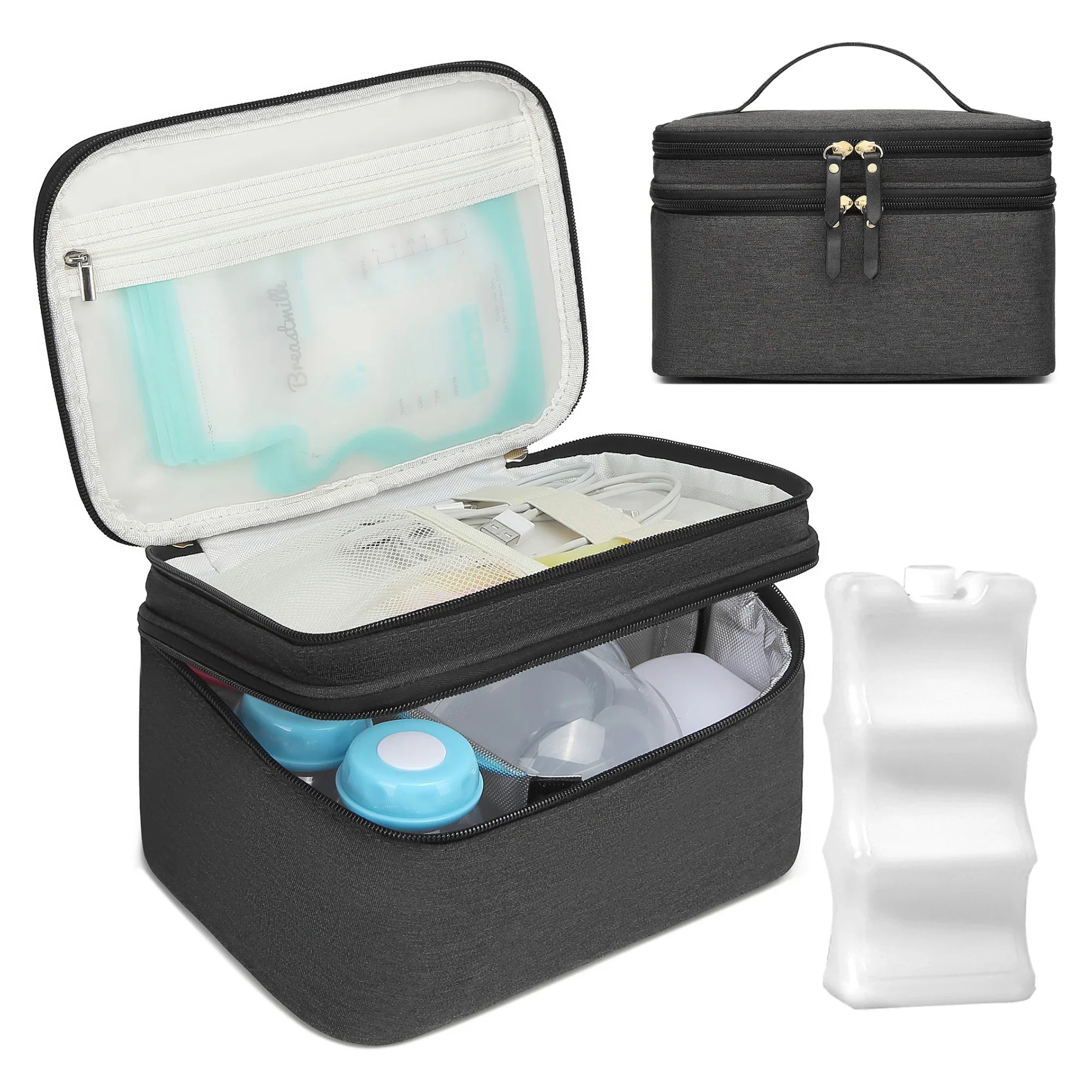 Evite Draagbare Koeltas + Element - Antraciet